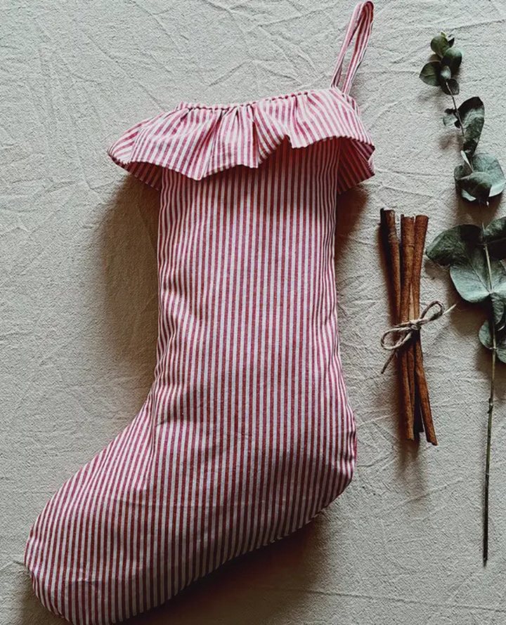 Walker Home Red Stripe Stocking