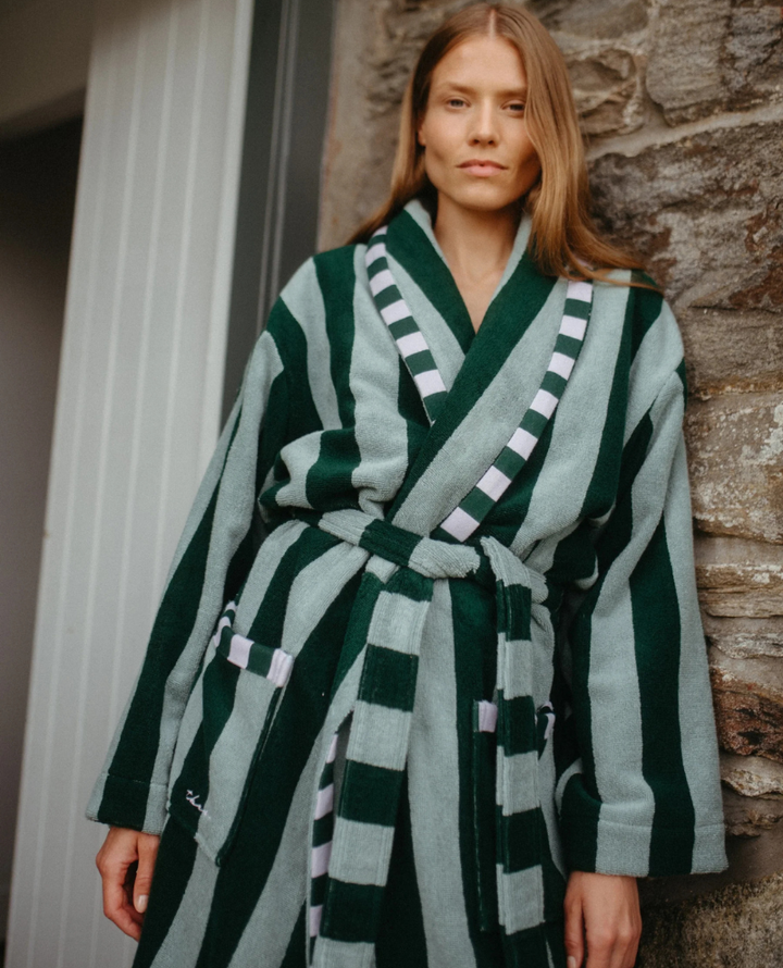 TBCo Green Terry Cloth Bath Robe