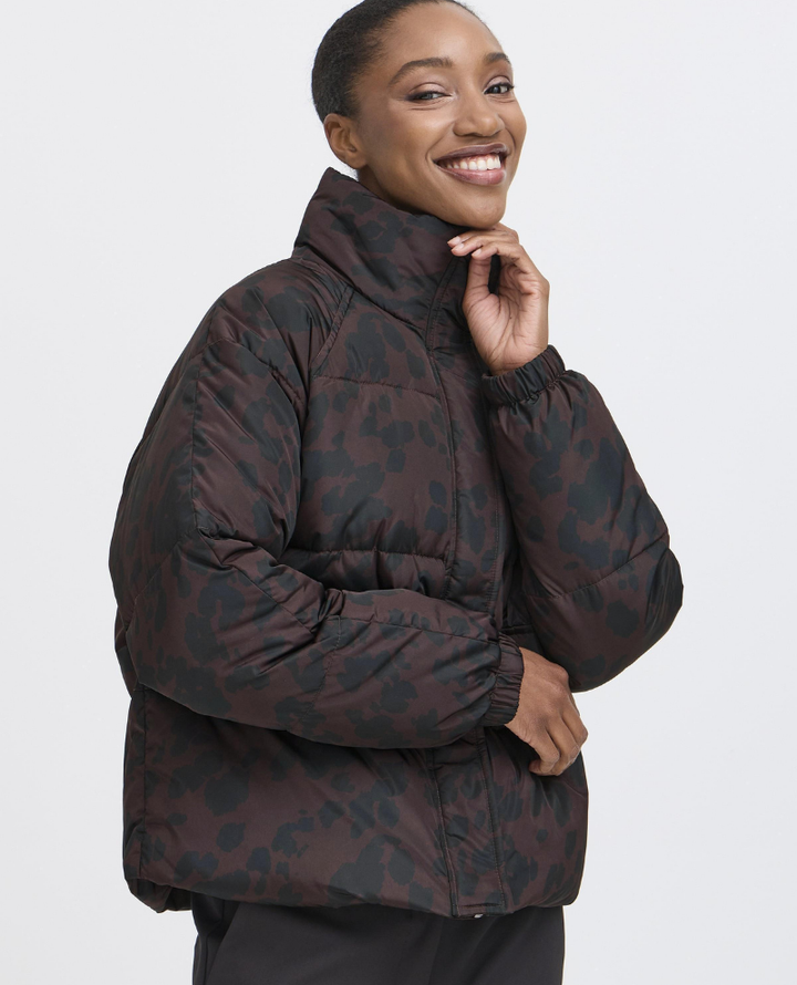 Ichi Frigg Brown Leopard Jacket