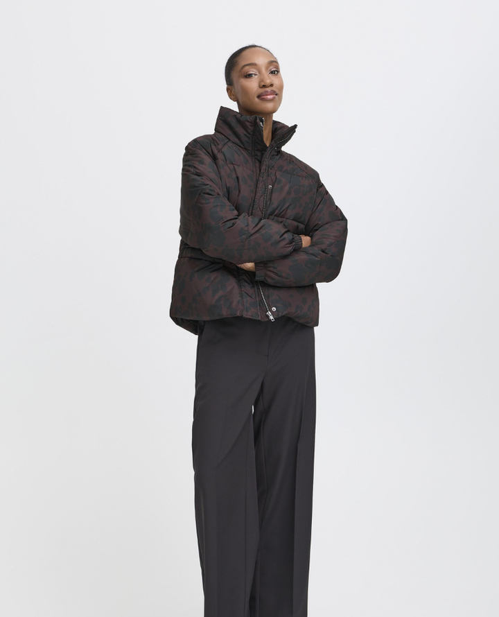 Ichi Frigg Brown Leopard Jacket