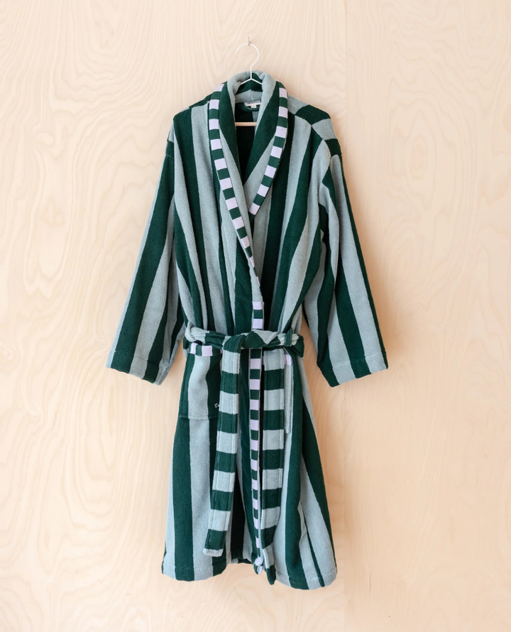 TBCo Green Terry Cloth Bath Robe