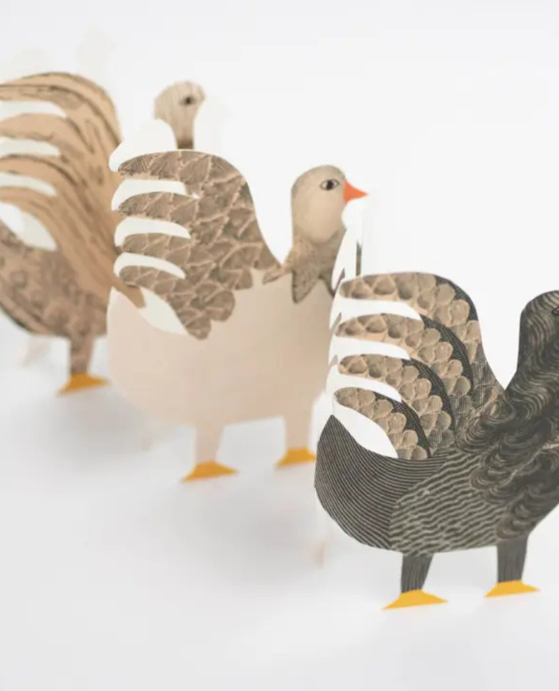 Hadley Chickens Concertina Card