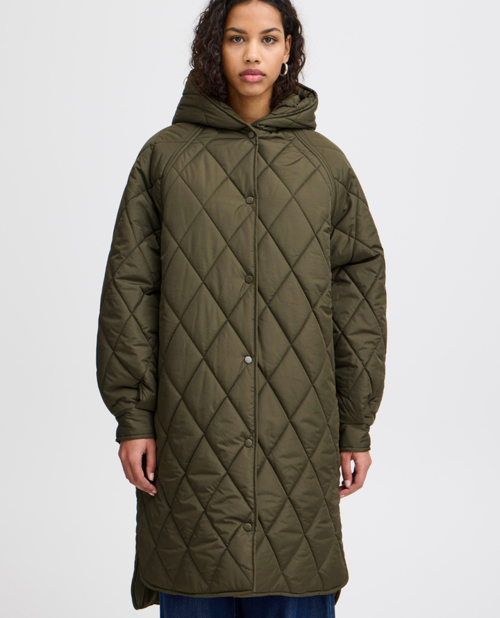 Ichi Hansa Green Quilted Jacket