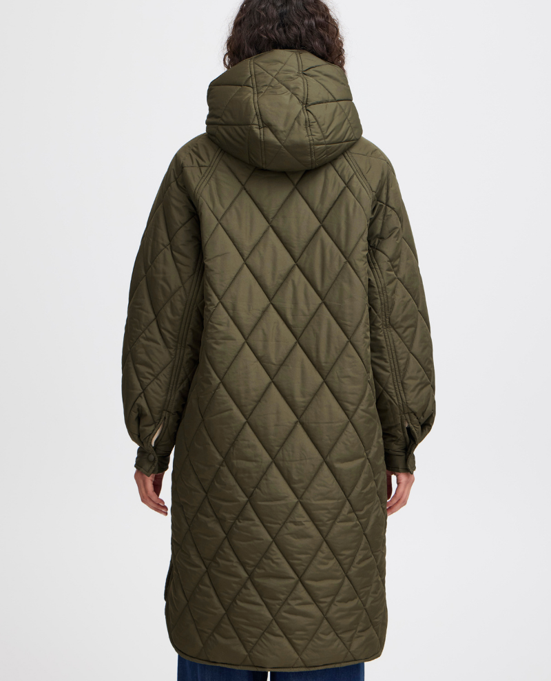 Ichi Hansa Green Quilted Jacket