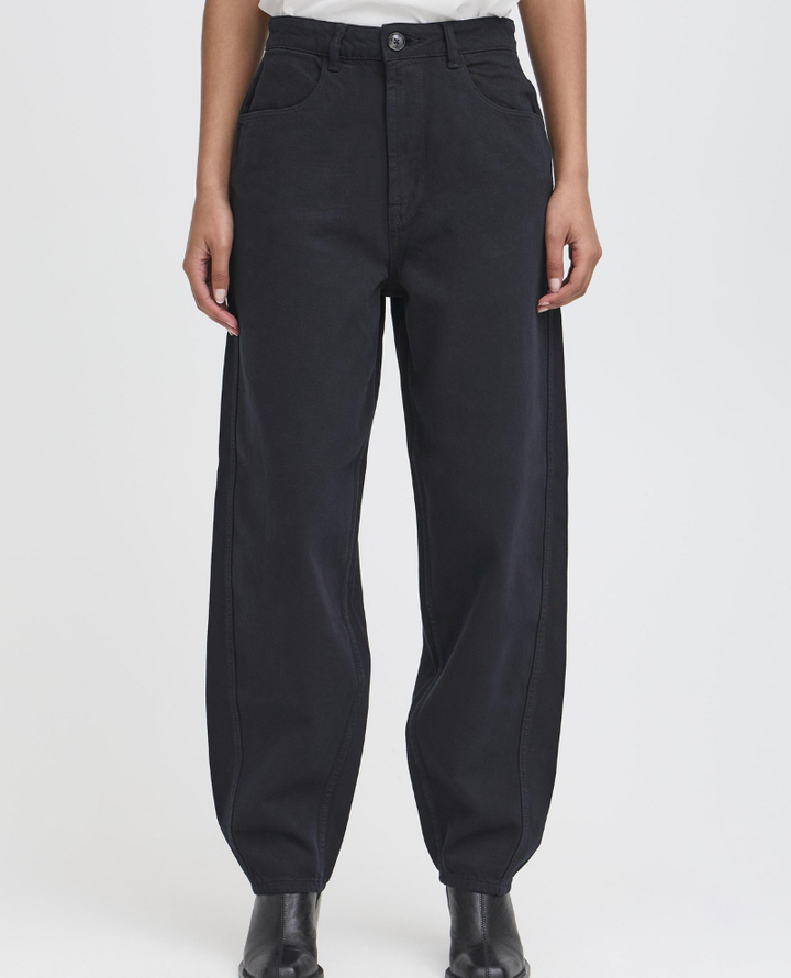 Ichi Hezano Dark Navy Barrel Jeans