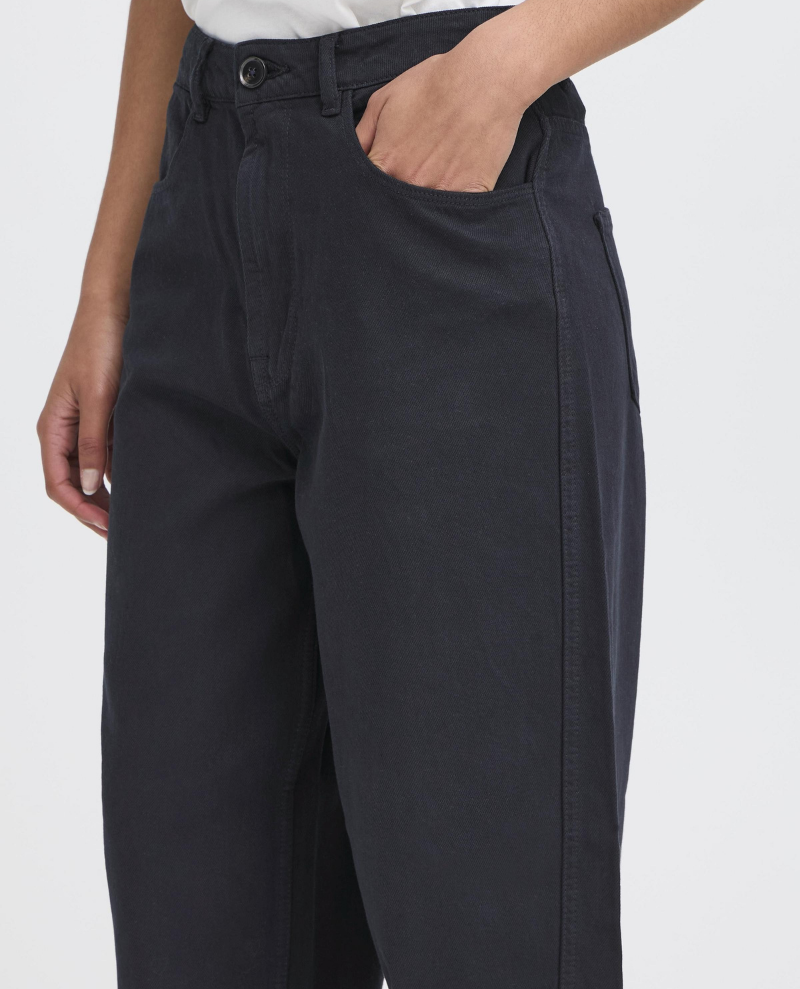 Ichi Hezano Dark Navy Barrel Jeans