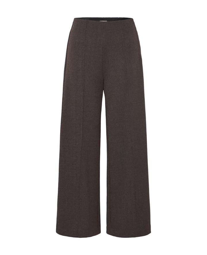 Ichi Kate Dark Brown Wide Trousers