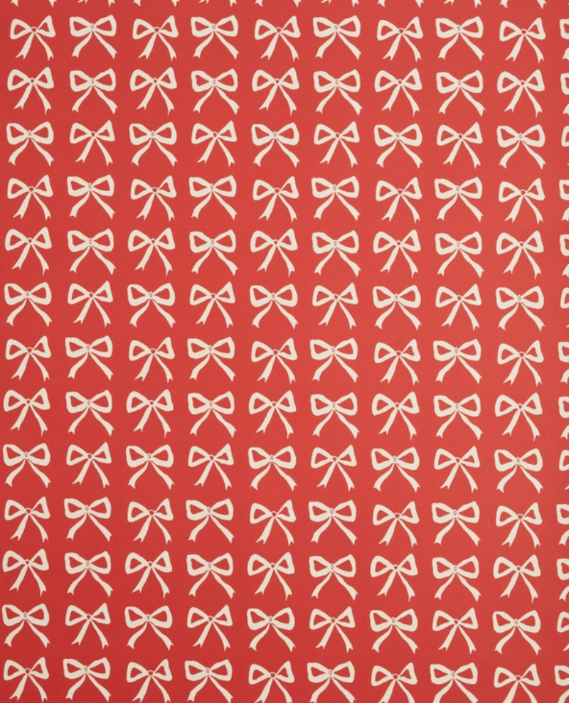 Heather Evelyn Red Bow Gift Wrap