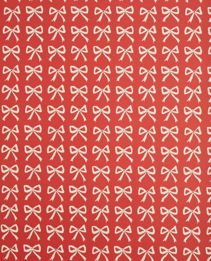 Heather Evelyn Red Bow Gift Wrap