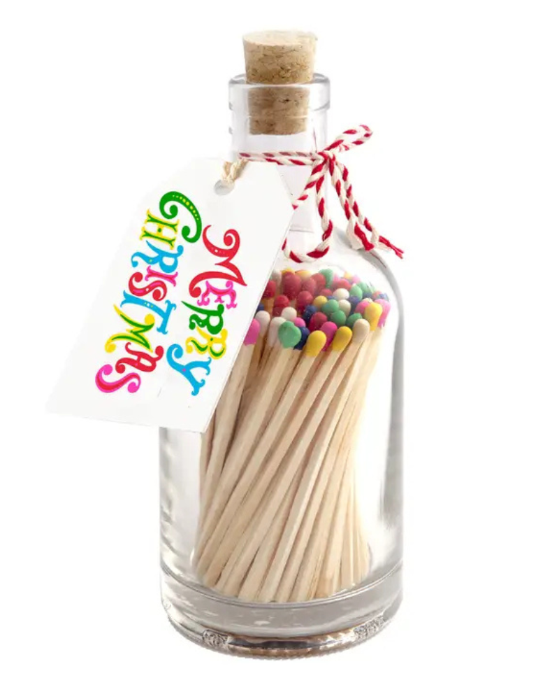 Archivist Colourful Christmas Match Bottle