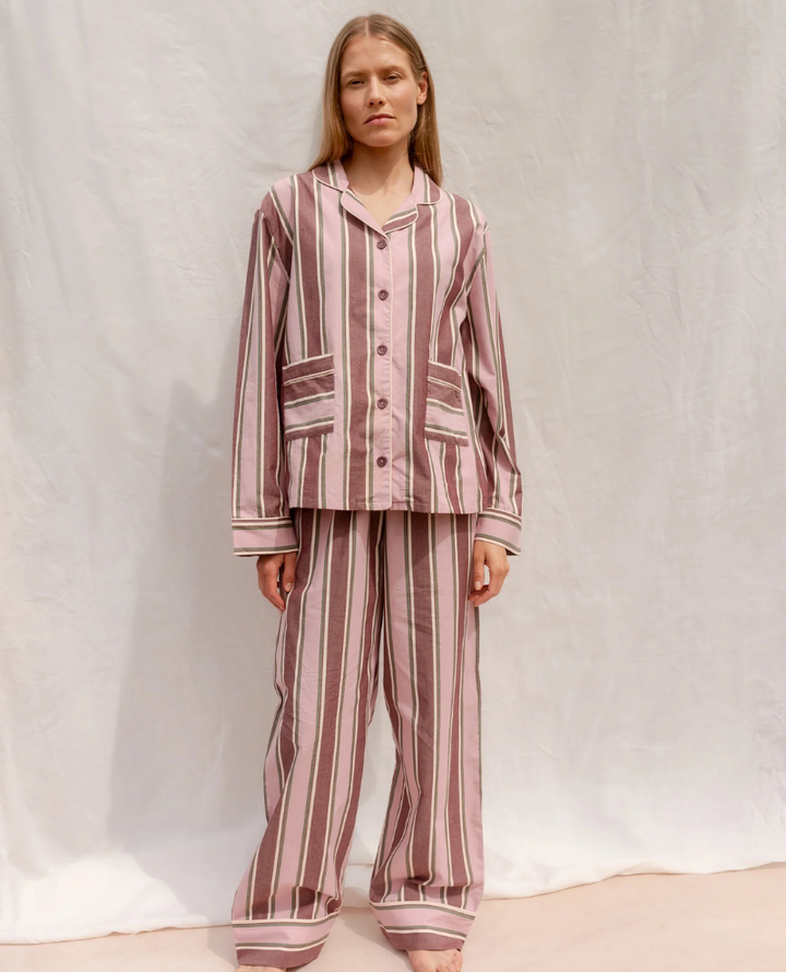 TBCo. Pink Stripe Cotton Pyjamas Pop Up