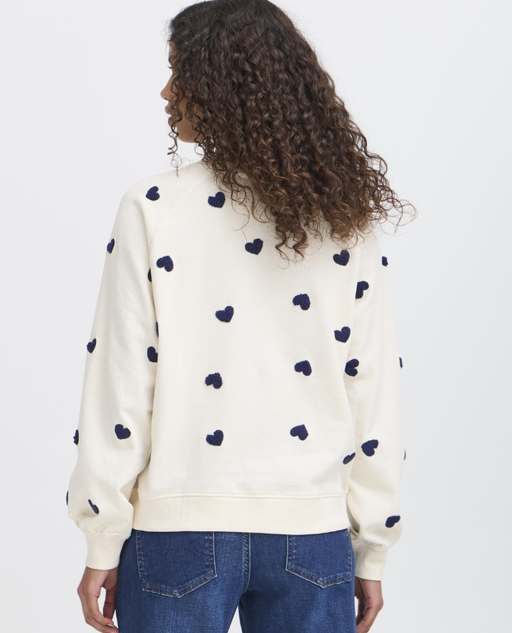 Ichi Kasura Patriot Blue Heart Sweatshirt