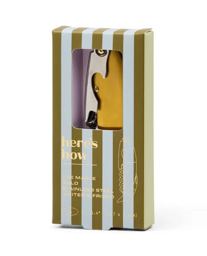 Designworks Collective Maple Wine Bottle Opener