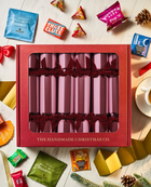 Handmade Christmas Co. Crimson Stripe Sweets Crackers
