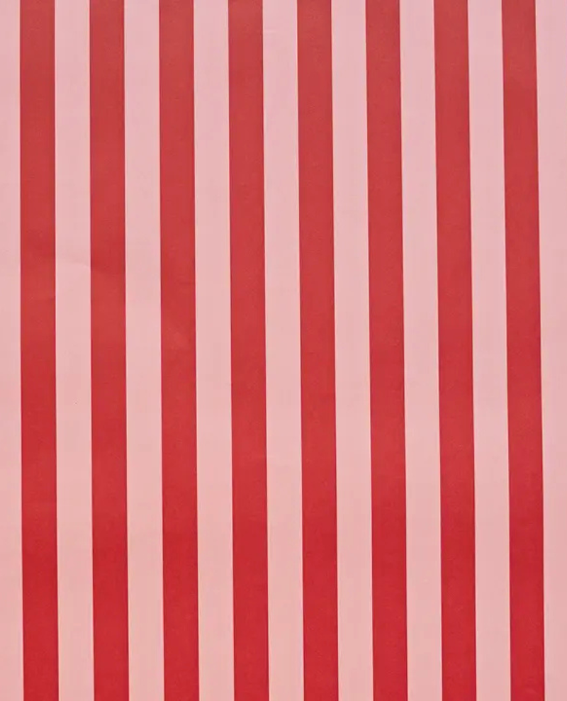 Heather & Evelyn Red & Pink Stripe Wrap