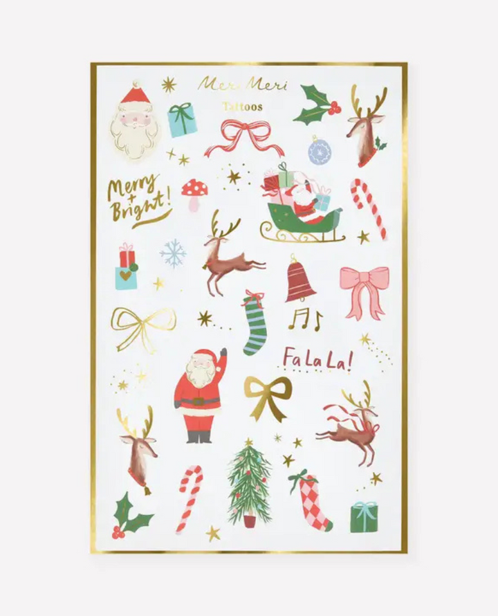 Meri Meri Christmas Temporary Tattoos