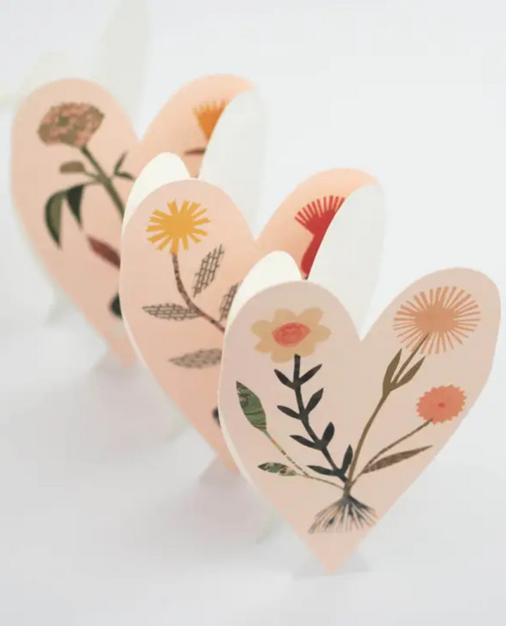 Hadley Hearts Flowers Concertina Card