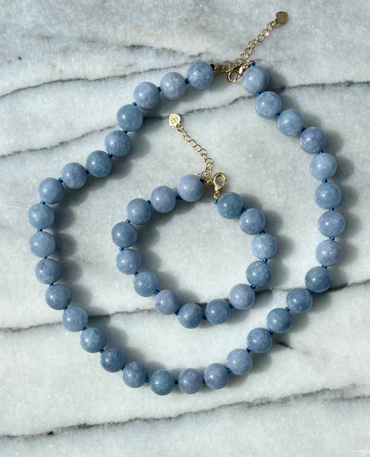 Second Stories Blue Angelite Bracelet