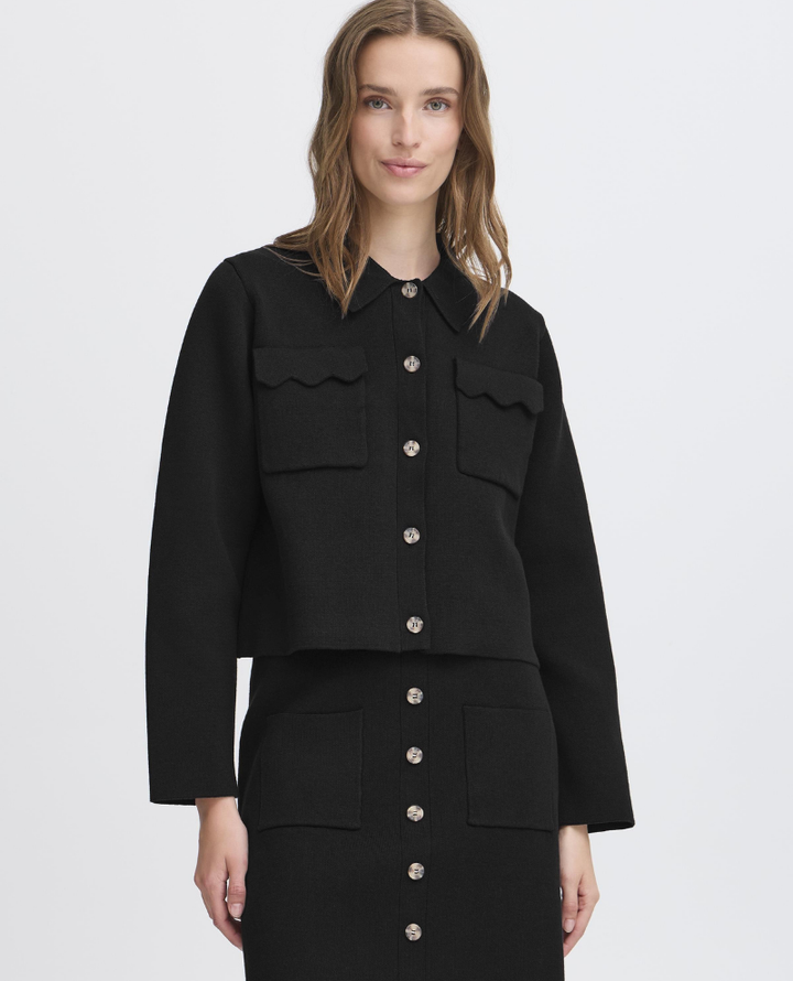 Ichi Ketty Black Cardigan