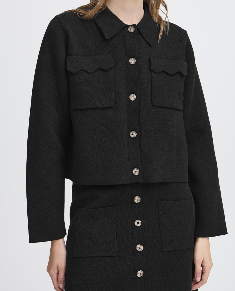 Ichi Ketty Black Cardigan