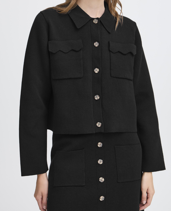 Ichi Ketty Black Cardigan