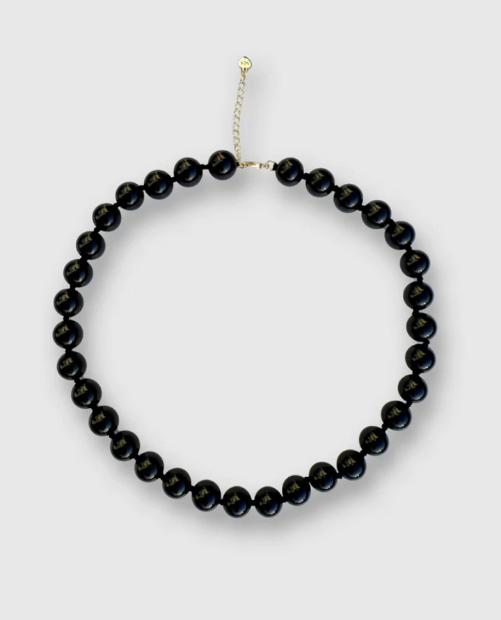 Second Stories Black Agate Necklace