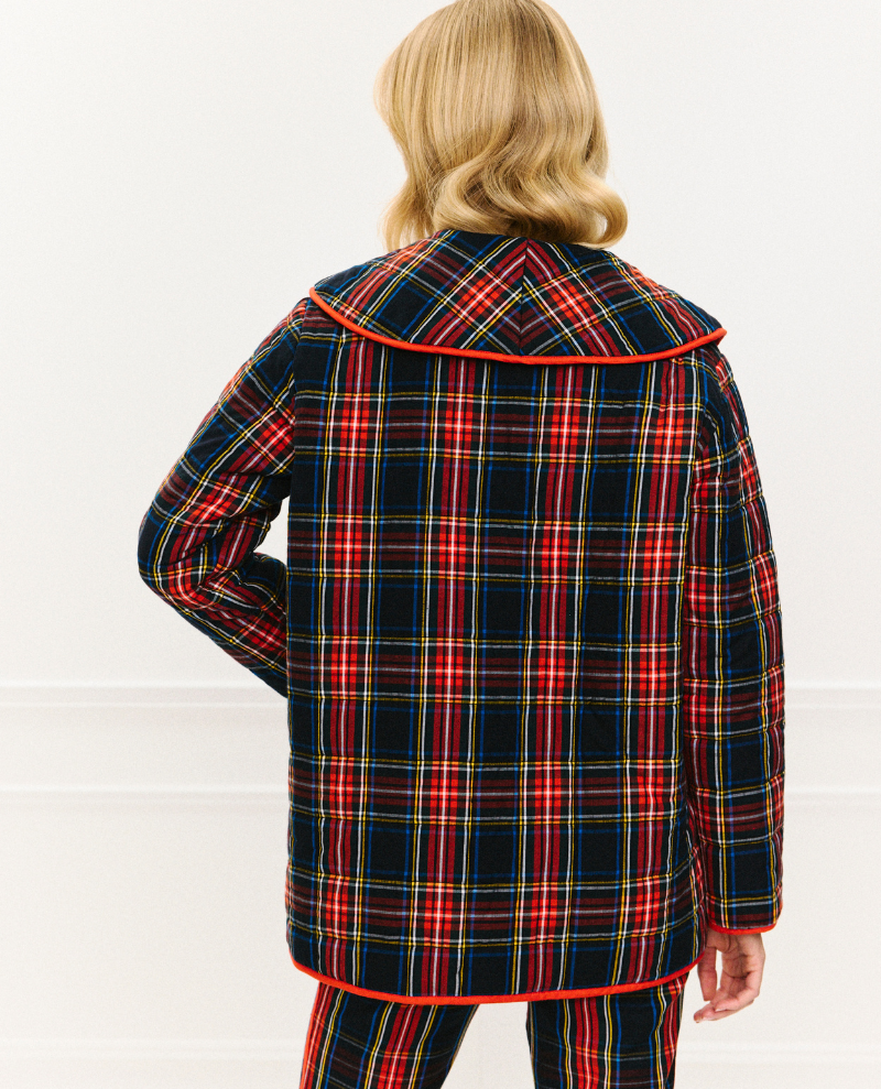 Pink City Prints Simone Tartan Jacket
