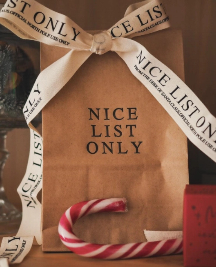 Soch and Co Nice List Christmas Ribbon