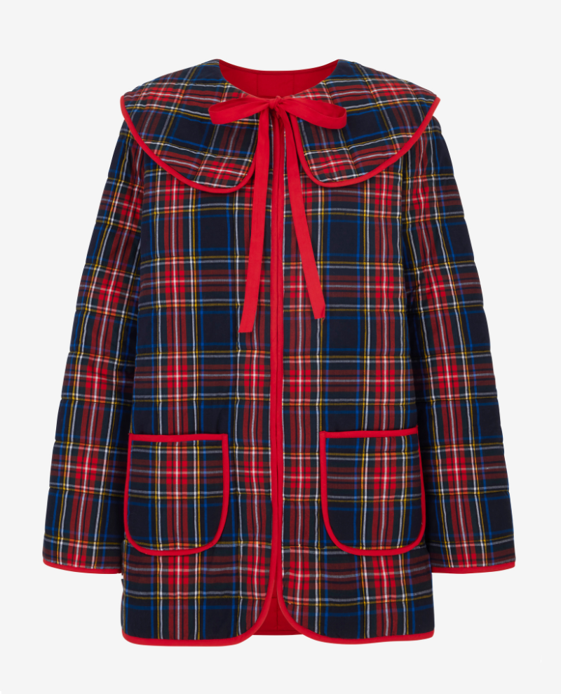 Pink City Prints Simone Tartan Jacket