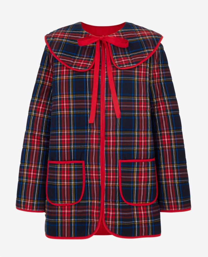 Pink City Prints Simone Tartan Jacket