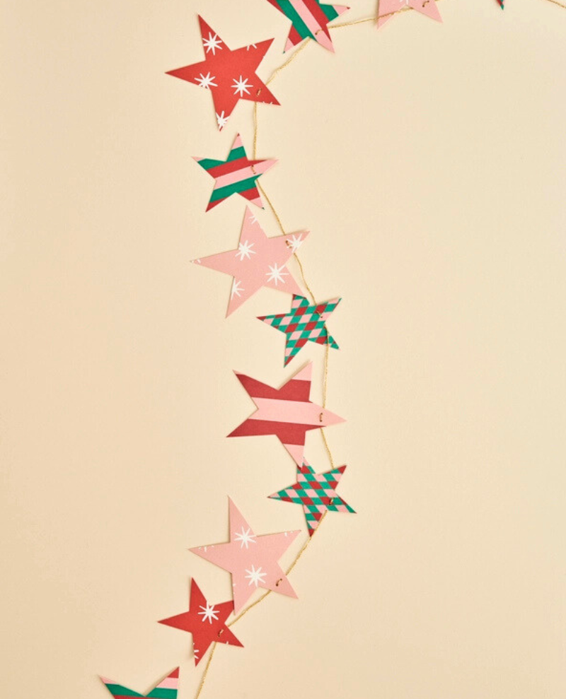 Heather Evelyn Decorative Star Garland