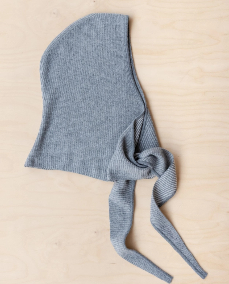 TBCo Grey Two-Tone Merino Hood