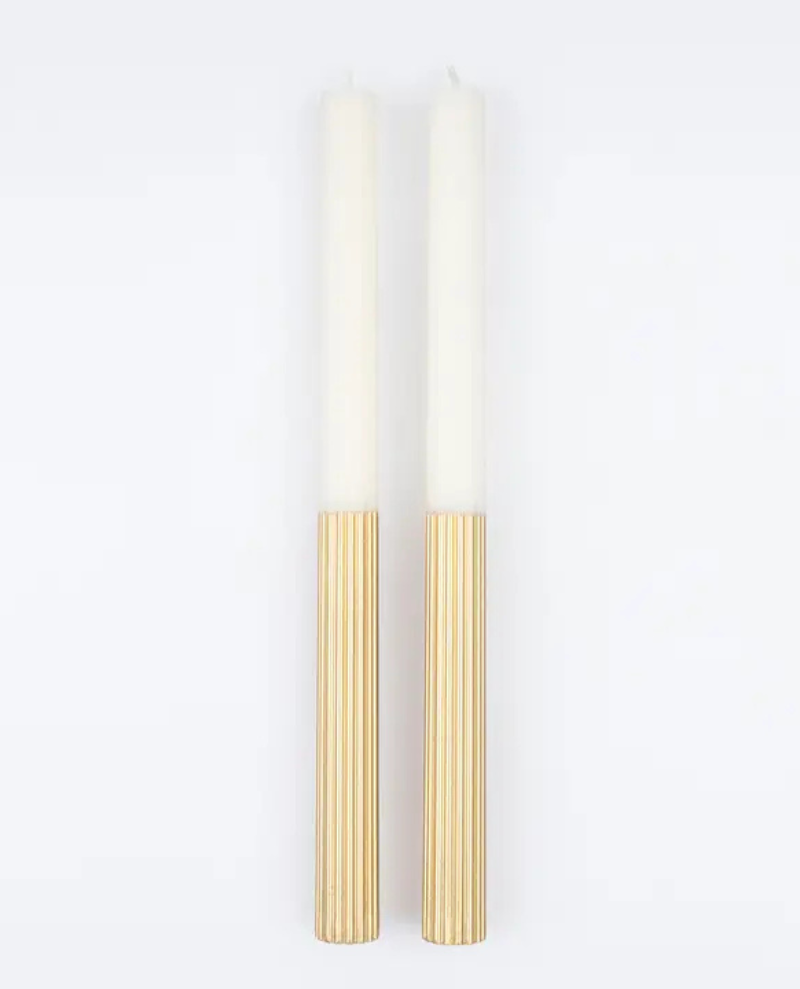 Meri Meri Gold Dipped Candle Pair