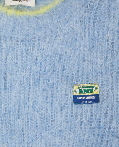 American Vintage Bymi Blue Sweater Vest Knit