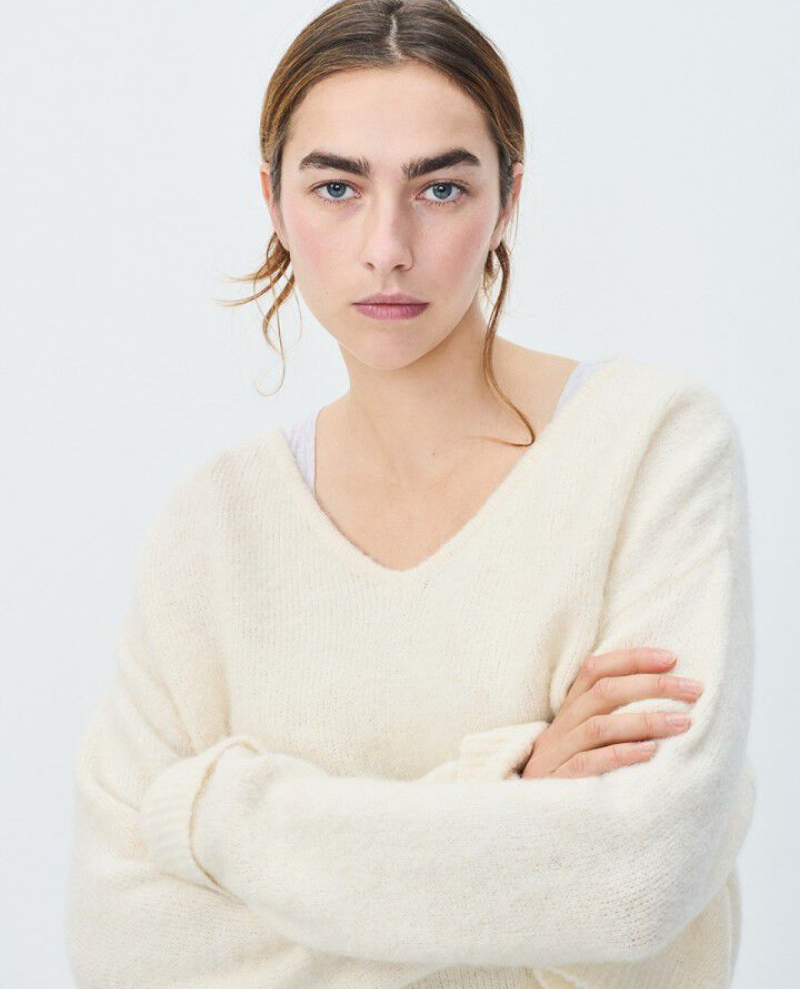 American Vintage East Pearl V-Neck Knit
