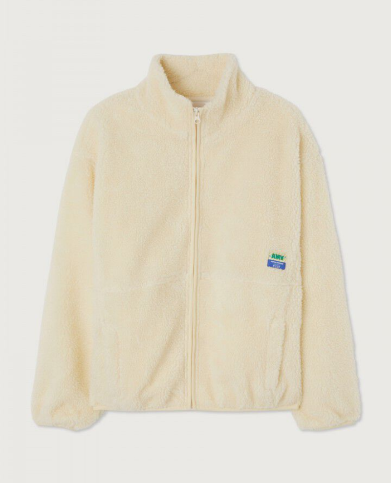 American Vintage Hoktown Ecru Fleece Jacket