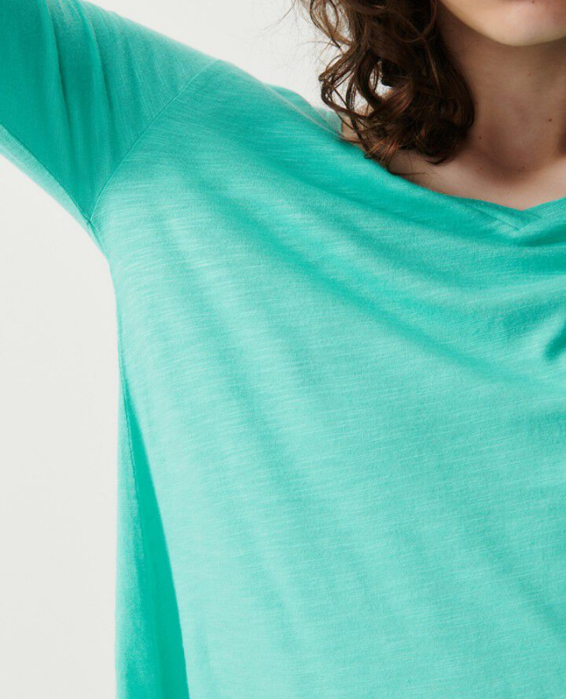 American Vintage Jacksonville Diabolo Green Long Sleeve T-Shirt