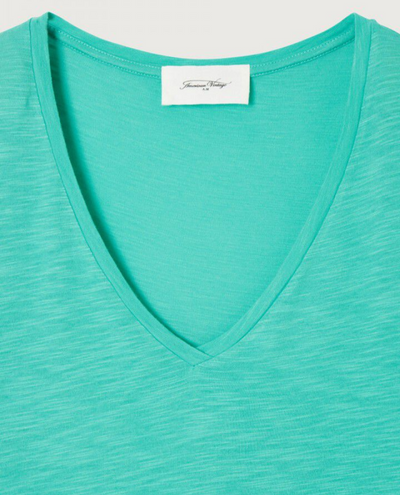 American Vintage Jacksonville Diabolo Green Long Sleeve T-Shirt