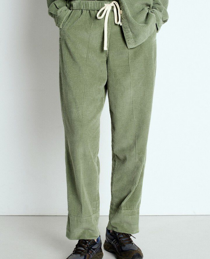 American Vintage Padow River Green Cord Trousers