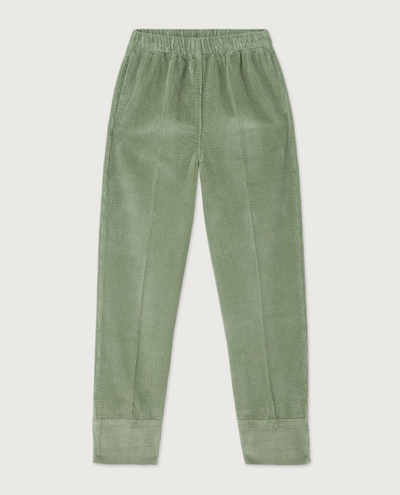 American Vintage Padow River Green Cord Trousers