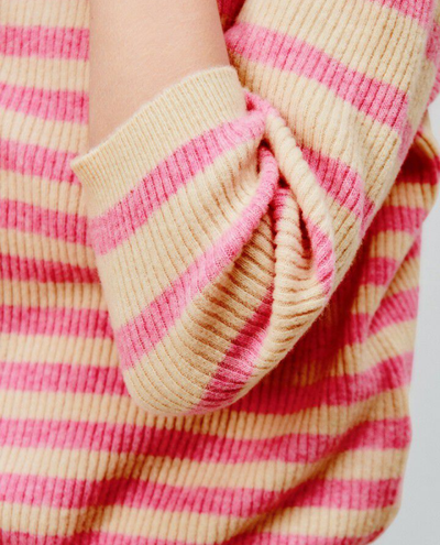 American Vintage Raxow Pink Stripe Knit
