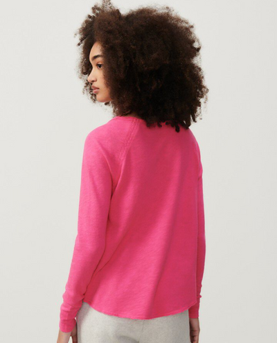 American Vintage Sonoma Raspberry Long Sleeve T-Shirt