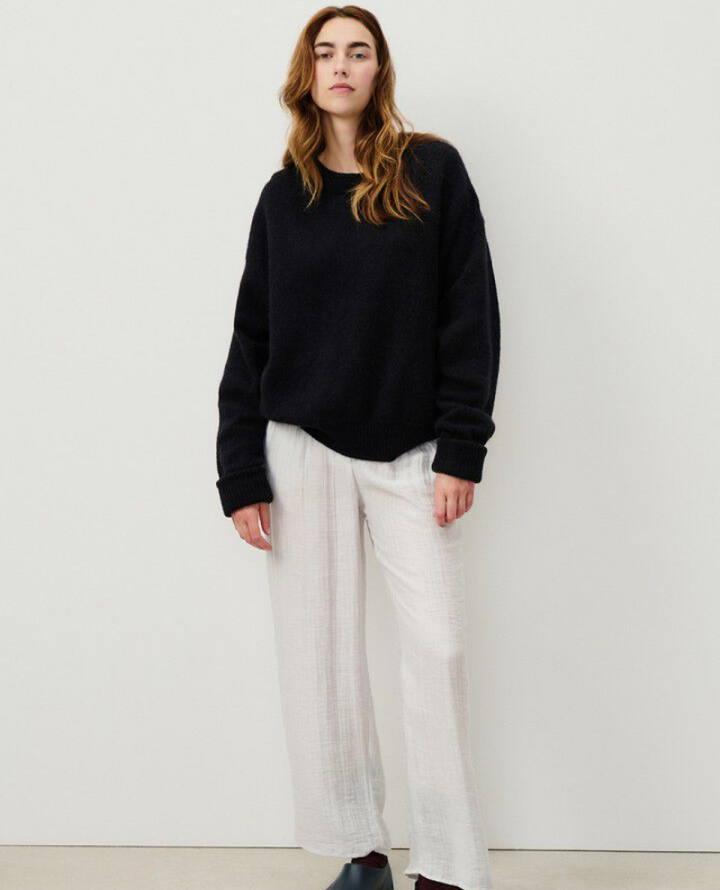 American Vintage Vitow Black Crew Knit