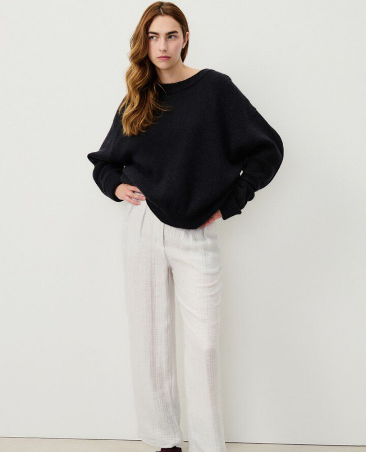 American Vintage Vitow Black Crew Knit