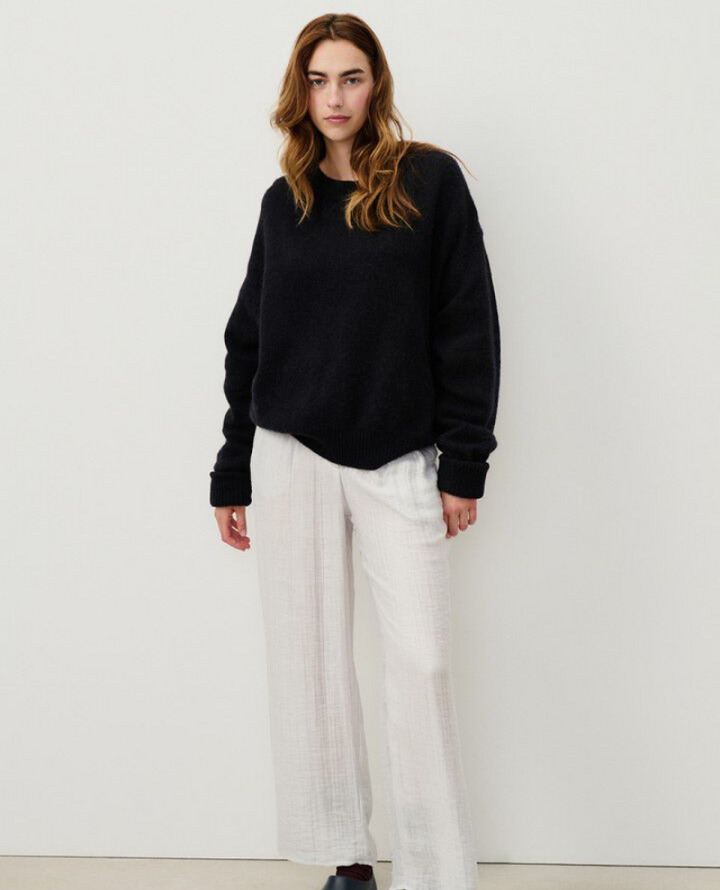 American Vintage Vitow Black Crew Knit