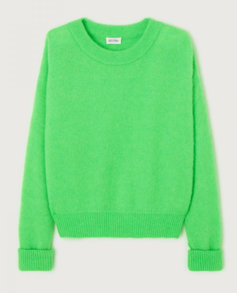 American Vintage Vitow Parrot Green Knit