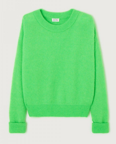 American Vintage Vitow Parrot Green Knit