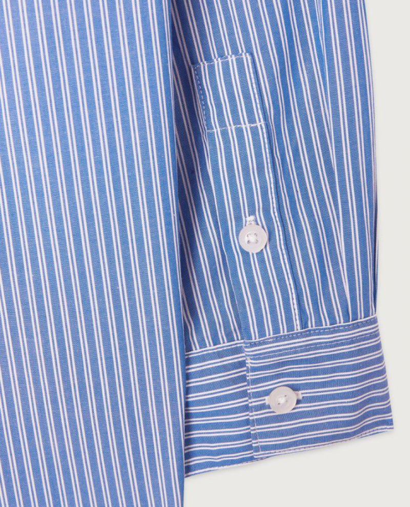 American Vintage Zatybay Blue Stripe Shirt