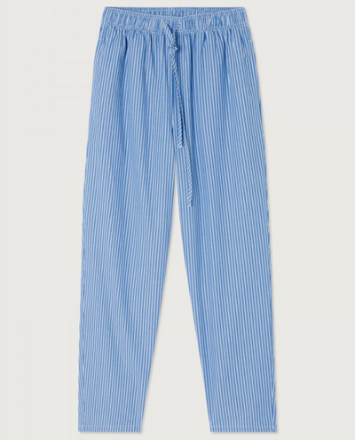 American Vintage Zatybay Blue Stripe Trousers