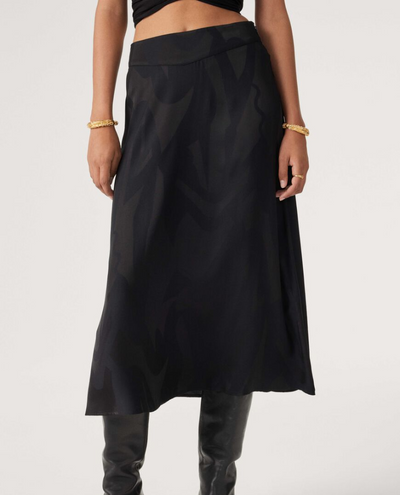 Ba&sh Banessa Carbon Grey Maxi Skirt